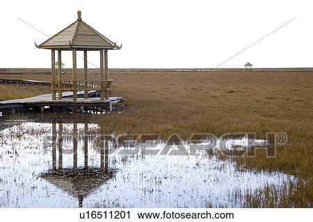 Stock Image - China, Sichuan, Huahu Scenic Spot. Fotosearch
