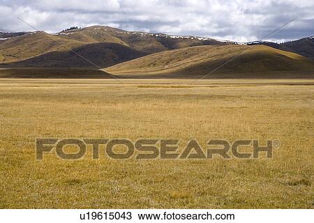 Stock Image - China, Sichuan, Ruoergai Grassland. Fotosearch