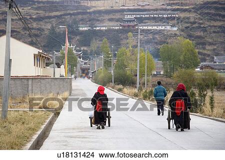 China, Sichuan Province, Chuanzhusi Town, Rural Scene View Large Photo Image Picture - China, Sichuan Province, Chuanzhusi Town, Rural Scene. Fotosearch
