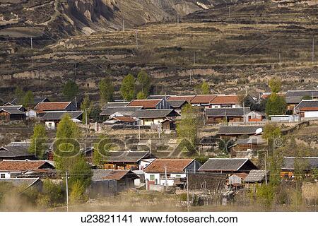 China, Sichuan Province, Chuanzhusi Town, houses View Large Photo Image Stock Image - China, Sichuan Province, Chuanzhusi Town, houses. Fotosearch
