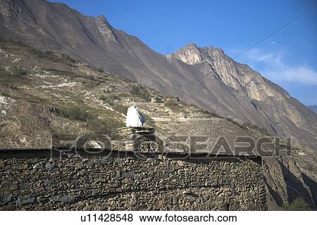 Stock Photo - China, Sichuan Province, Taoping Qiang Village. Fotosearch