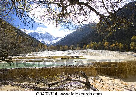 China, Sichuan, Huanglong View Large Photo Image Picture - China, Sichuan, Huanglong. Fotosearch