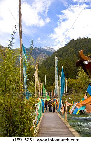 China, Sichuan Province, Nine Village Valley View Large Photo Image Stock Image - China, Sichuan Province, Nine Village Valley. Fotosearch