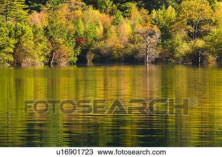 Stock Image - China, Sichuan Province, Nine Village Valley. Fotosearch