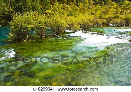 China, Sichuan Province, Nine Village Valley, Shuzheng Lakes View Large Photo Image Stock Image - China, Sichuan Province, Nine Village Valley, Shuzheng Lakes. Fotosearch