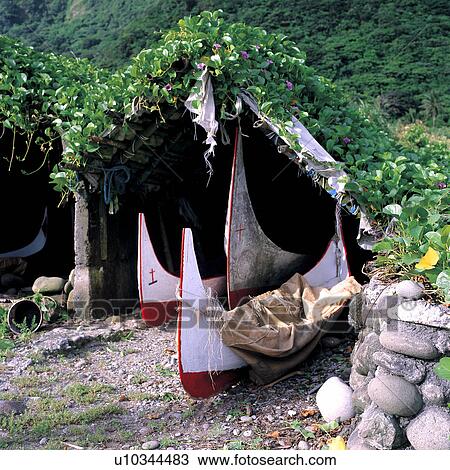 Asia, Taiwan, Lanyu, Yami Boats View Large Photo Image Stock Image - Asia, Taiwan, Lanyu, Yami Boats. Fotosearch