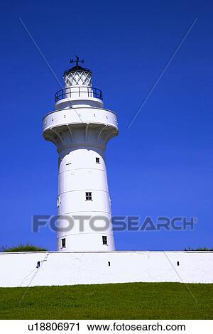 Eluanbi Lighthouse against blue sky View Large Photo Image Stock Image - Eluanbi Lighthouse against blue sky. Fotosearch