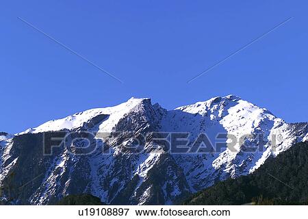 Snowcapped mountain View Large Photo Image Stock Photo - Snowcapped mountain. Fotosearch