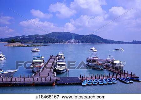 Taiwan, Sun-moon Lake View Large Photo Image Stock Photo - Taiwan, Sun-moon Lake. Fotosearch