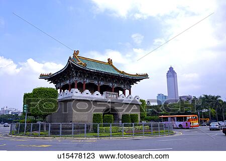 Asia, Taiwan, Taipei, Jingfu Gate View Large Photo Image Stock Image - Asia, Taiwan, Taipei, Jingfu Gate. Fotosearch