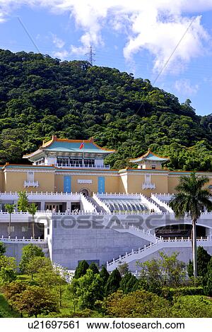 Stock Image - Asia, Taiwan, Taipei, Palace Museum. Fotosearch