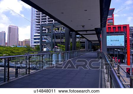 Stock Image - Asia, Taiwan, Xinyi Commercial Center. Fotosearch
