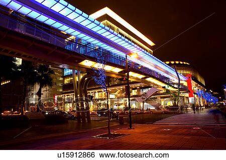 Asia, Taiwan, Xinyi Commercial Center View Large Photo Image Stock Photograph - Asia, Taiwan, Xinyi Commercial Center. Fotosearch