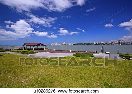 Asia, Taiwan, Bali, Scene at riverside View Large Photo Image Stock Photograph - Asia, Taiwan, Bali, Scene at riverside. Fotosearch