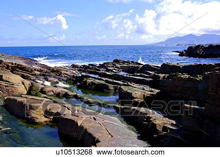 Asia, Taiwan, Coastline View Large Photo Image Stock Photo - Asia, Taiwan, Coastline. Fotosearch