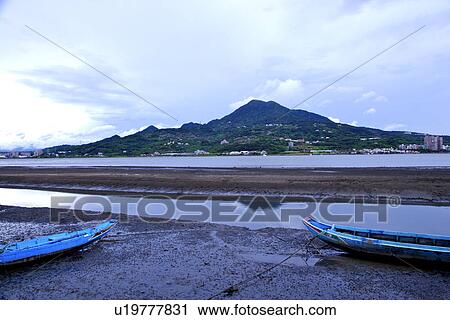 Asia, Taiwan, Guanyin Mountain, boats View Large Photo Image Stock Image - Asia, Taiwan, Guanyin Mountain, boats. Fotosearch