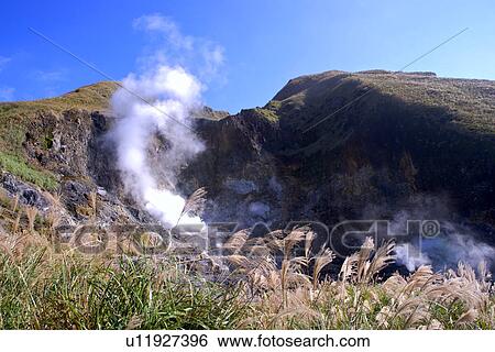 Stock Photograph - Asia, Taiwan, Mt. Yang-ming, Xiaoyoukeng. Fotosearch