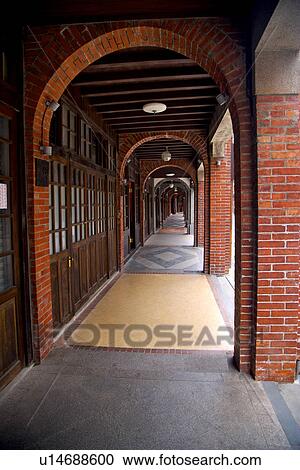 Asia, Taiwan, Old Street In Sanxia, corridor View Large Photo Image Stock Image - Asia, Taiwan, Old Street In Sanxia, corridor. Fotosearch