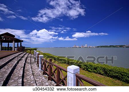 Stock Image - Asia, Taiwan, Scenery at Seaside. Fotosearch