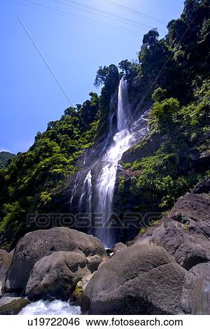 Asia, Taiwan, Taipei, Waterfall and rocks covered by moss View Large Photo Image Stock Photograph - Asia, Taiwan, Taipei, Waterfall and rocks covered by moss. Fotosearch