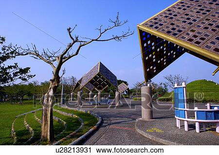 Stock Image - Asia, Taiwan, Yilan, Built structure. Fotosearch