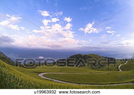 Stock Image - Taiwan, Golden Needle Mountain. Fotosearch