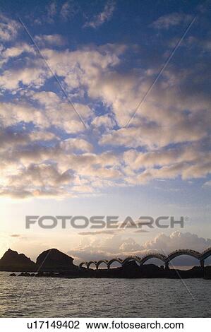 Taiwan, Sansiantai, Sea-Crossing Bridge View Large Photo Image Stock Image - Taiwan, Sansiantai, Sea-Crossing Bridge. Fotosearch