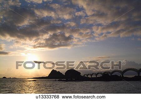 Taiwan, Sea-Crossing Bridge View Large Photo Image Stock Photo - Taiwan, Sea-Crossing Bridge. Fotosearch