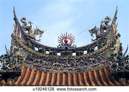 Cingshui Zushih Temple, Taiwan, Asia View Large Photo Image Stock Photo - Cingshui Zushih Temple, Taiwan, Asia. Fotosearch