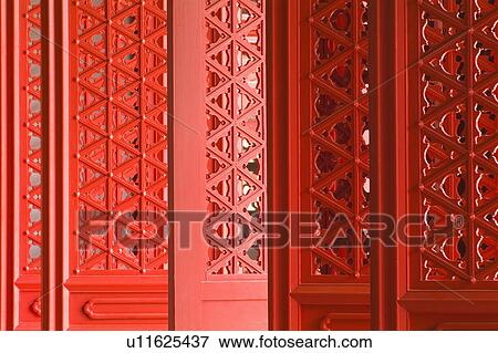 Stock Photo - Red gates, Koxinga Shrine, Taiwan, Asia. Fotosearch