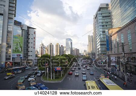 China, Shanghai, city scene View Large Photo Image Stock Photo - China, Shanghai, city scene. Fotosearch