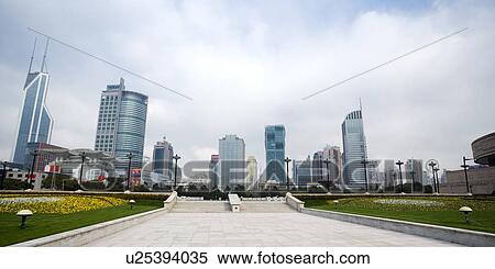 China, Shanghai, People's Square View Large Photo Image Stock Photography - China, Shanghai, People's Square. Fotosearch