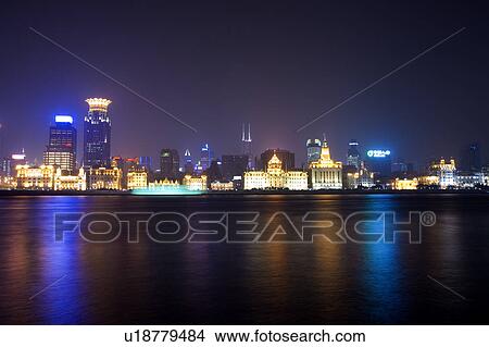 Picture - China, Shanghai, the bund. Fotosearch
