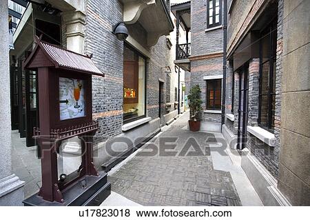 Stock Photo - China, Shanghai, Xintiandi. Fotosearch