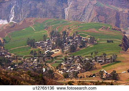 Stock Photograph - China, Yunnan Province, Dongchuan, Red Land. Fotosearch