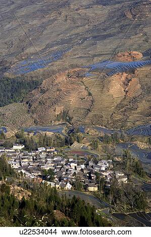China, Yunnan Province, Yuanyang, Duoyishu View Large Photo Image Picture - China, Yunnan Province, Yuanyang, Duoyishu. Fotosearch