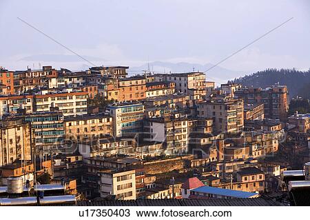 China, Yunnan Province, Yuanyang, Xinjie, Old County View Large Photo Image Stock Image - China, Yunnan Province, Yuanyang, Xinjie, Old County. Fotosearch