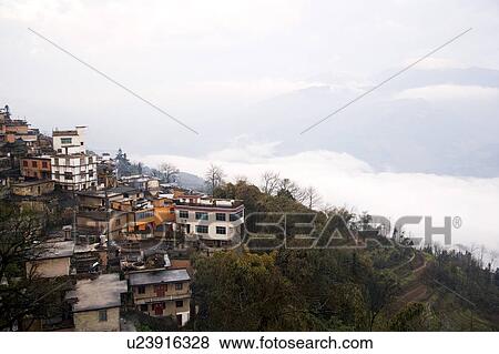Stock Photo - China, Yunnan Province, Yuanyang, Xinjie, Old County. Fotosearch