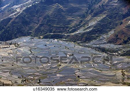 Stock Photography - China, Yunnan Province, Yuanyang, Tiger Mouth. Fotosearch