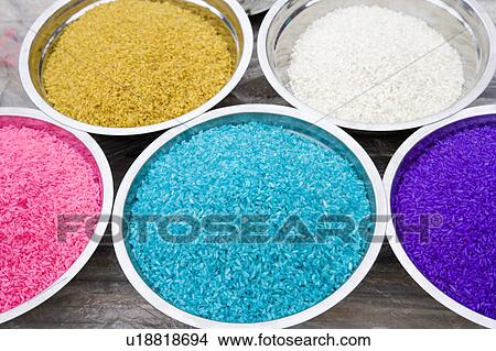 China, Yunnan Province, Luoping County, Basins with Multi-colored Rice View Large Photo Image Picture - China, Yunnan Province, Luoping County, Basins with Multi-colored Rice. Fotosearch