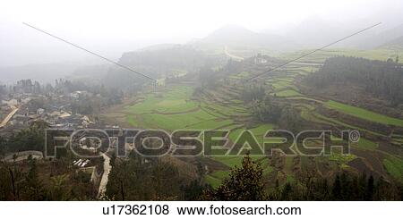 China, Yunnan Province, Luoping County, Scenery View Large Photo Image Stock Photo - China, Yunnan Province, Luoping County, Scenery. Fotosearch