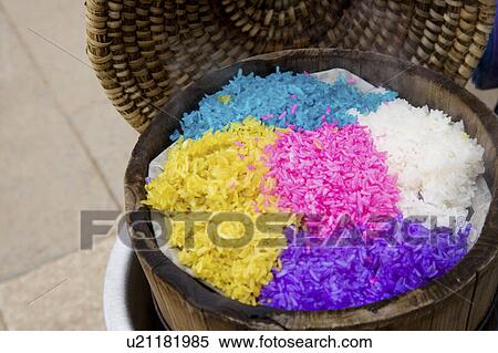 hina, Yunnan Province, Luoping County, Multi-colored Rice View Large Photo Image Stock Photography - hina, Yunnan Province, Luoping County, Multi-colored Rice. Fotosearch