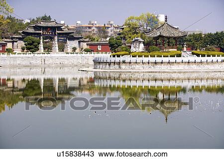 Stock Image - China, Yunnan Province, Jianshui, Confucian Temple. Fotosearch