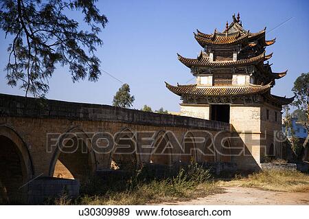 China, Yunnan Province, Jianshui, Double-dragon Bridge View Large Photo Image Stock Photo - China, Yunnan Province, Jianshui, Double-dragon Bridge. Fotosearch