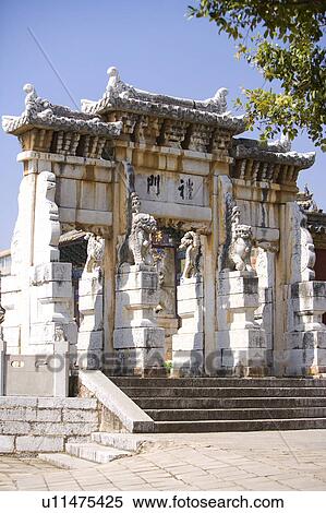 Stock Photography - China, Yunnan Province, Jianshui, Confucian Temple. Fotosearch