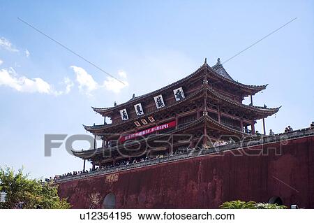 Stock Photography - China, Yunnan Province, Jianshui, Chaoyanglou. Fotosearch