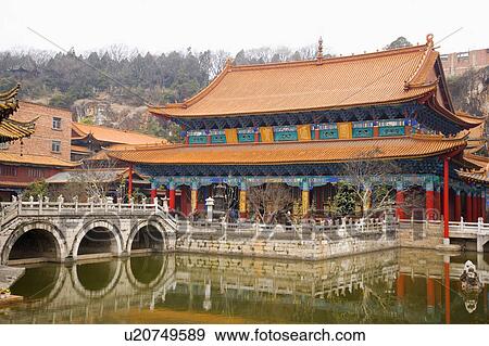 China, Yunnan Province, Kunming, Yuantong Temple View Large Photo Image Stock Photo - China, Yunnan Province, Kunming, Yuantong Temple. Fotosearch