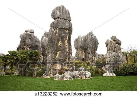 China, Yunnan Province, Stone Forest View Large Photo Image Stock Image - China, Yunnan Province, Stone Forest. Fotosearch