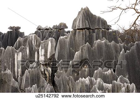 China, Yunnan Province, Stone Forest View Large Photo Image Stock Image - China, Yunnan Province, Stone Forest. Fotosearch