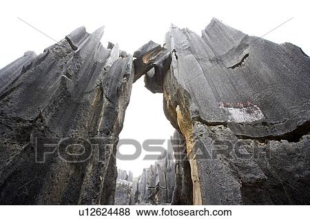 China, Yunnan Province, Stone Forest View Large Photo Image Stock Photo - China, Yunnan Province, Stone Forest. Fotosearch